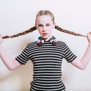 Popupshop Striped Rib Tee